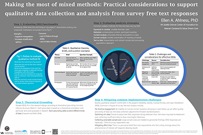 Making the most of mixed methods Practical considerations to support qualitative data collection and analysis from survey free text responses